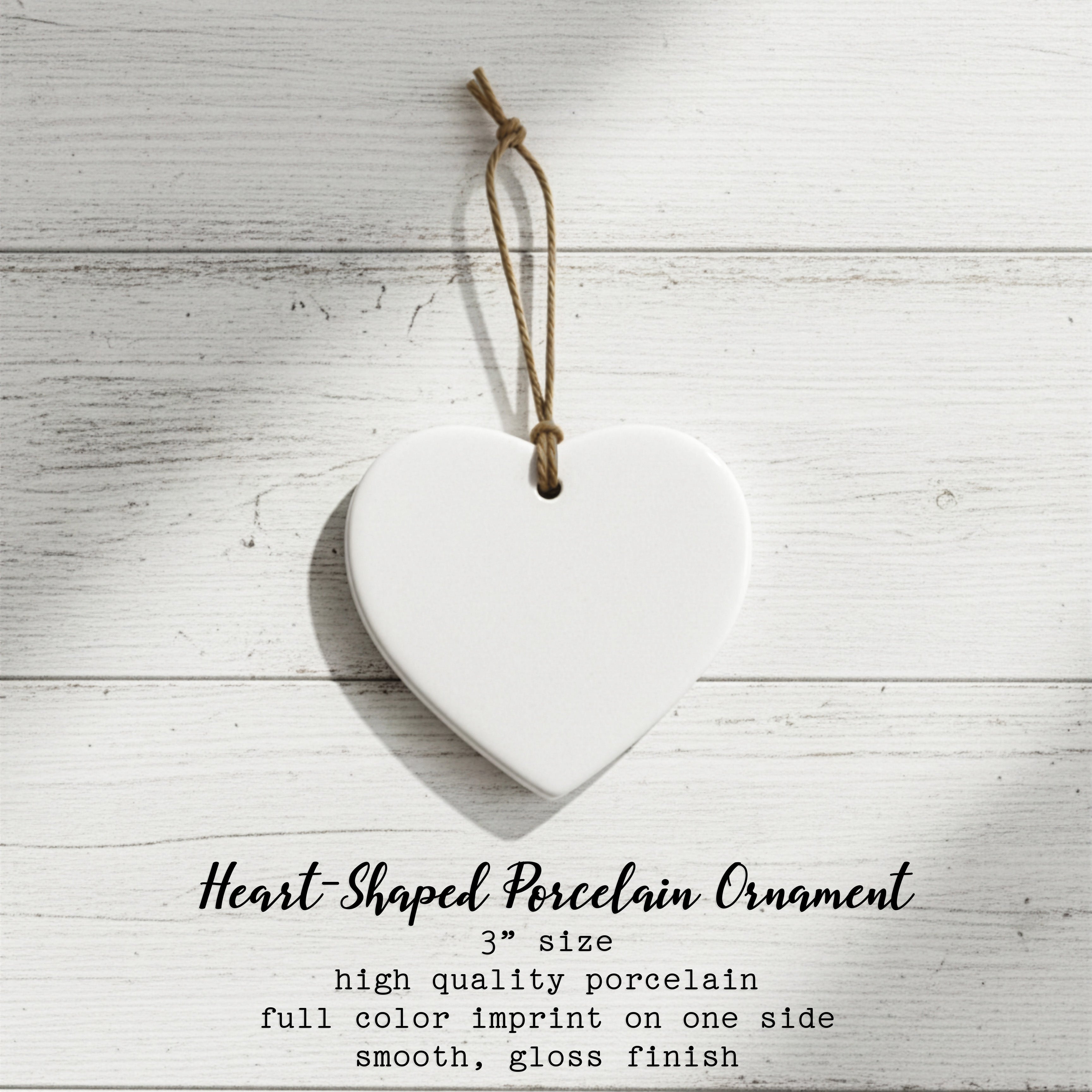 Quilted State - Custom Heart Shaped Ornament