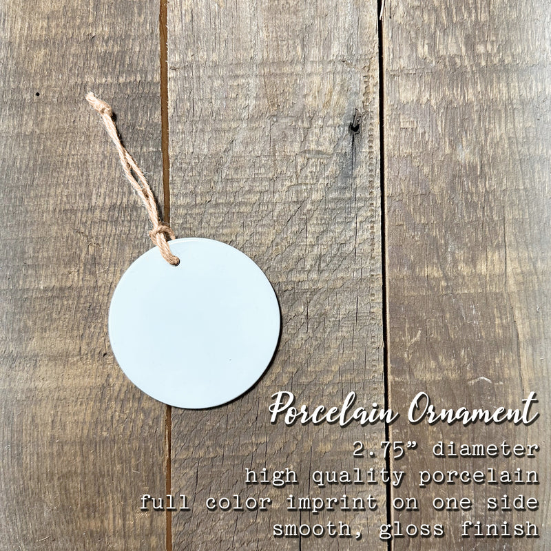 Watercolor Tied Carrots - Ornament