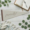 Cursive Heart - Custom Triangle Pennant