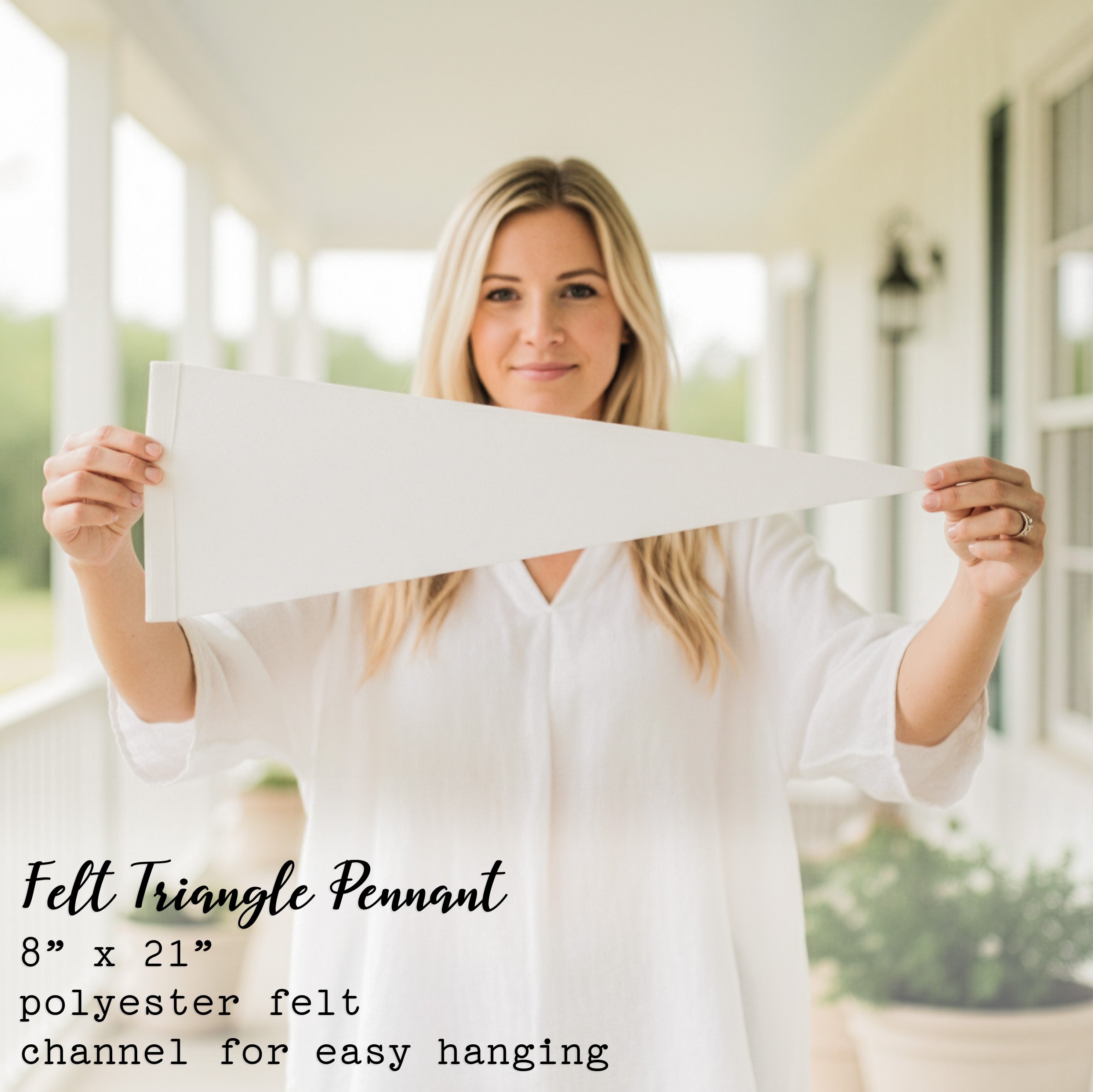 Simple Vintage Barn Illustration - Custom Triangle Pennant