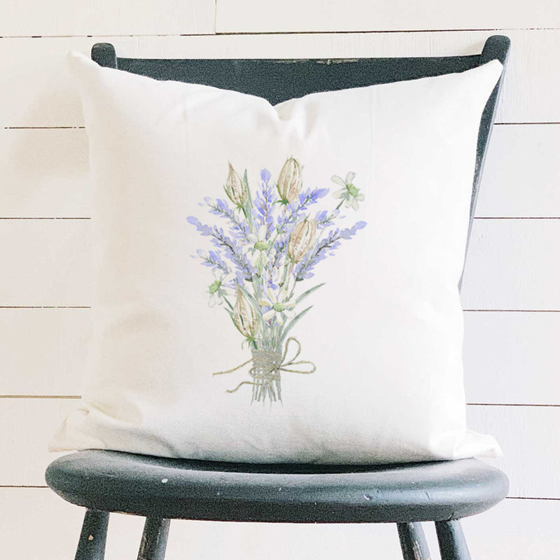 Lavender Bouquet - Square Canvas Pillow