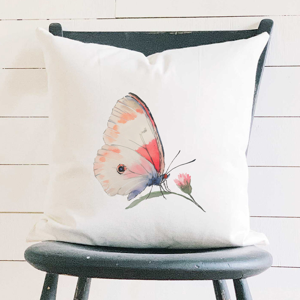 Spring Butterfly - Square Canvas Pillow