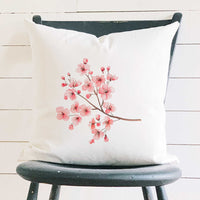Cherry Blossom Branch - Square Canvas Pillow
