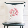 Cherry Blossom Stem - Square Canvas Pillow