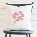 Cherry Blossom Stem - Square Canvas Pillow