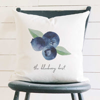 The Blueberry Best - Square Canvas Pillow