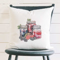 Jams Jars and Berries - Square Canvas Pillow