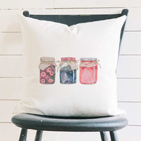 Three Berry Jams - Square Canvas Pillow
