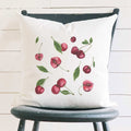Cherry Pattern - Square Canvas Pillow