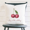 Cherry-ish The Small Things - Square Canvas Pillow
