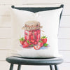 Preserved Strawberries - Summer Square Canvas Pillow