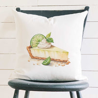 Key Lime Pie - Summer Square Canvas Pillow