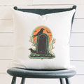 Retro Tombstone - Customizable Halloween Square Canvas Pillow