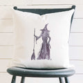 Standing Witch - Customizable Halloween Square Canvas Pillow