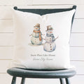 Snow Place Like Home - Custom Square Canvas Pillow