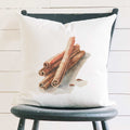 Cinnamon Sticks - Customizable Square Canvas Pillow