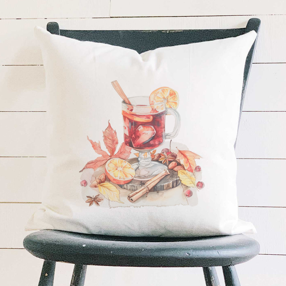 Mulled Wine - Customizable Square Canvas Pillow