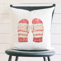 Woolen Mittens - Customizable Square Canvas Pillow