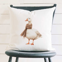 Cozy Duck - Customizable Square Canvas Pillow