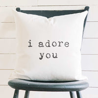 I Adore You - Square Canvas Pillow