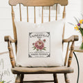 Spring Peonies Seed Packet - Custom Square Canvas Pillow
