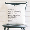 All Things Fall - Square Canvas Pillow