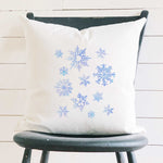 Snowflakes - Square Canvas Pillow