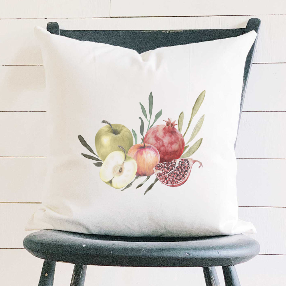 Pomegranates and Apples - Square Canvas Pillow