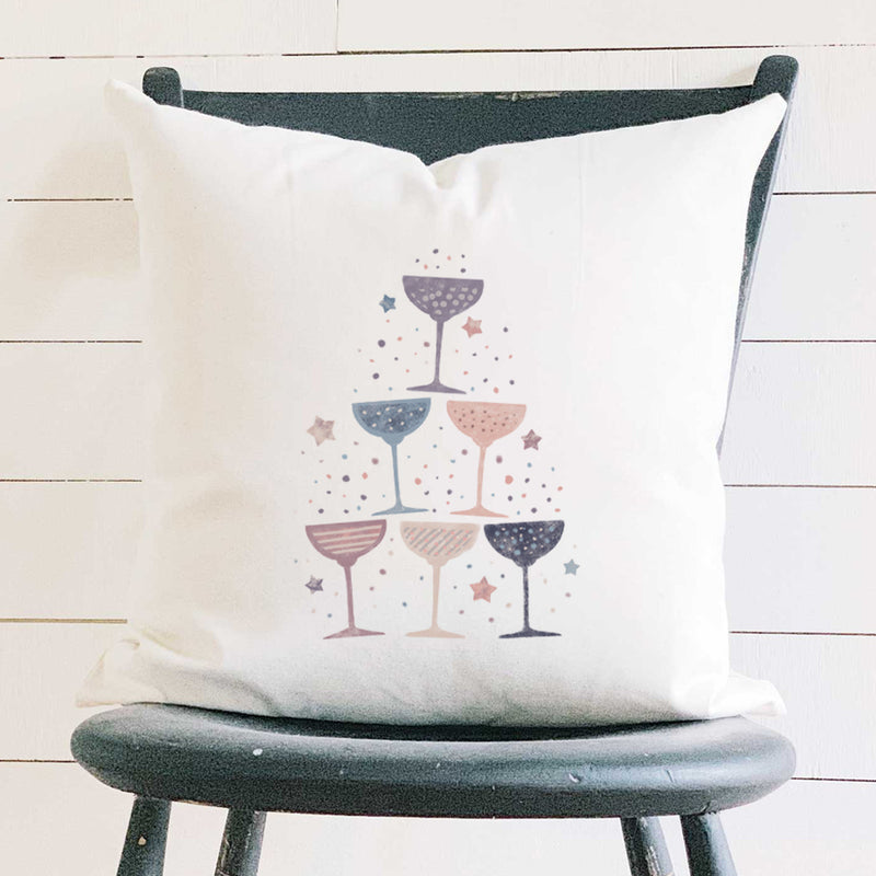 Champagne Pyramid - Square Canvas Pillow