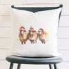 Christmas Sheep - Customizable Square Canvas Pillow