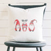 Christmas Gnomes with Moose - Square Canvas Pillow