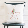 Christmas Star with Berries - Square Canvas Pillow