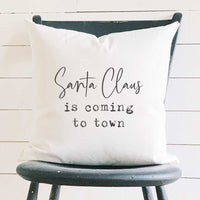 Santa Claus is Coming to Town - Square Canvas Pillow