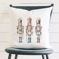 Three Nutcrackers - Square Canvas Pillow