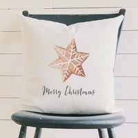 Merry Christmas Cookie - Square Canvas Pillow