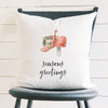 Season Greetings Mailbox - Square Canvas Pillow