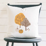Autumn Trees - Square Canvas Pillow