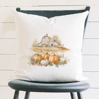 Pumpkin Farm - Square Canvas Pillow