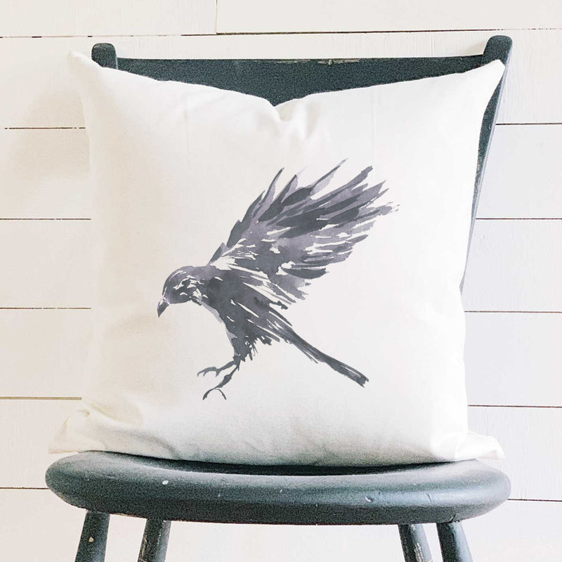 Black Raven - Square Canvas Pillow