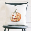 Watercolor Carved Pumpkin - Square Canvas Pillow