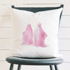 Pink Ghosts - Square Canvas Pillow