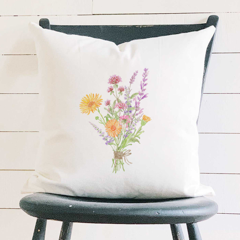 Garden Bouquet - Square Canvas Pillow