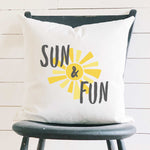 Sun & Fun - Square Canvas Pillow