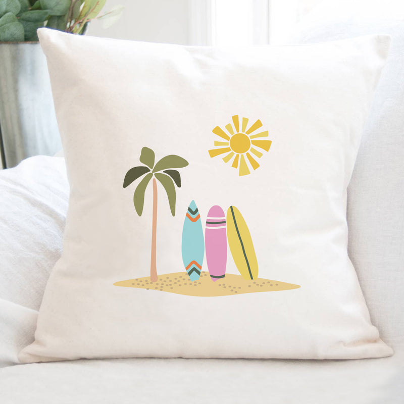 Surfboards - Square Canvas Pillow