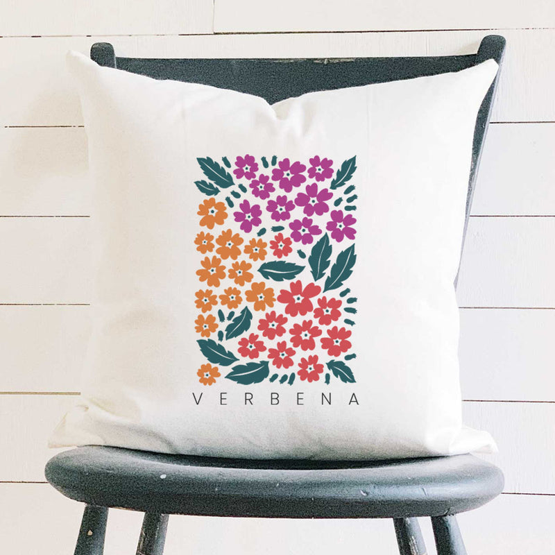 Verbena (Garden Edition) - Square Canvas Pillow