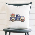 Daisy Farmhouse Truck - Square Canvas Pillow