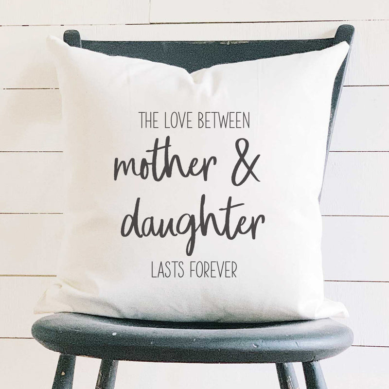 Mother Daughter Love - Square Canvas Pillow