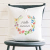 Hello Summer Wreath - Square Canvas Pillow