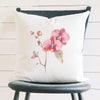 Watercolor Pink Orchid - Square Canvas Pillow