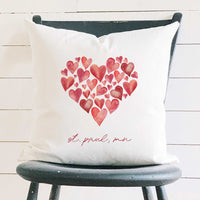 Heart of Hearts - Customizable Square Canvas Pillow